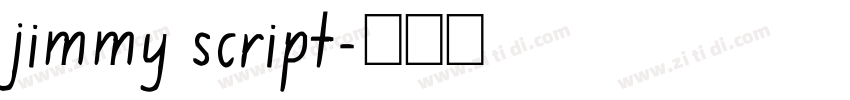 jimmy script字体转换